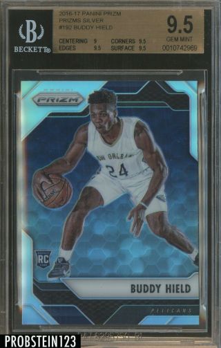 2016 - 17 Panini Prizm Silver Buddy Hield Orleans Pelicans Rc Rookie Bgs 9.  5