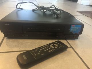 Rca Vr605hf Vcr Vhs Player/recorder W/ Remote Control And