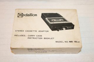 Medallion Stereo Cassette Adaptor With Carry Case & Instructions,  8 - Track