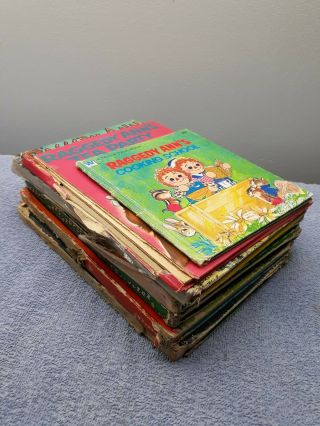 7 Vintage Raggedy Ann Andy Books By Johnny Gruelle Children 