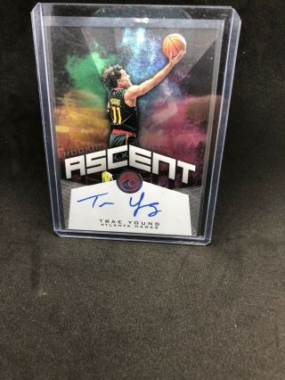 Trae Young /99 Rookie Autograph 2018 2019 Nba Ascent Atlanta Hawks Chronicles