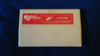 Rare Vintage Choplifter Game Cartridge For The Commodore Vic - 20