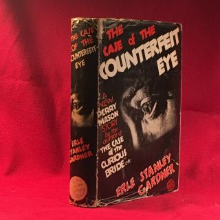 Erle Stanley Gardner Case Of The Counterfeit Eye 1935 1st In Dust Jacket