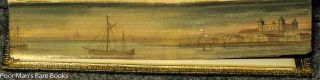 Poems [ Fine Binding With Double Fore - Edge Painting Of River Scenes] 1862 Art