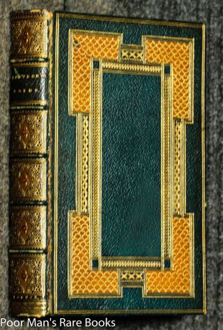 Poems [ Fine Binding With Double Fore - Edge Painting Of River Scenes] 1862 Art 3