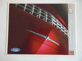 2004 Ford Thunderbird Sales Brochure