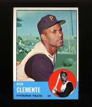 1963 Topps Baseball Card 540 Bob Clemente Pittsburgh Hofer