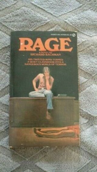 Rage By Richard Bachman 1977 1st Edition Stephen King