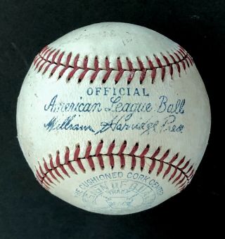 Reach Official American League Baseball William Harridge League President