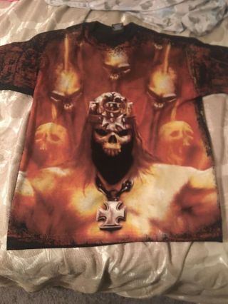 Wwe Triple H Hhh - King Of Kings 2 Sided All Over Print Shirt - Adult Large