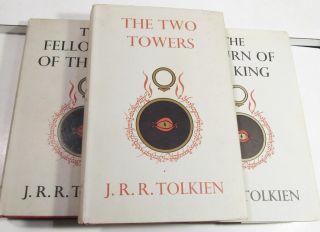 LORD OF THE RINGS TRILOGY/1954/1st Edit/1st DJ/J.  R.  R.  TOLKIEN/NEAR FINE 2