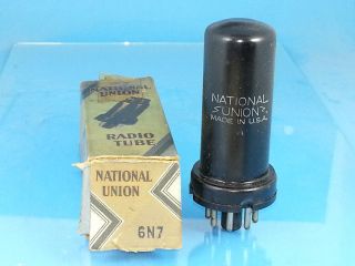 National 6n7 Vacuum Tube Nos Nib Absolutely Single Wh
