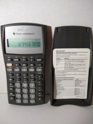 Vintage Texas Instruments - Business Analyst - Ba - Ii Plus Financial Calculator