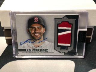 2019 Topps Dynasty J.  D.  Martinez Game Patch Auto Autograph 3/5 Red Sox Aad