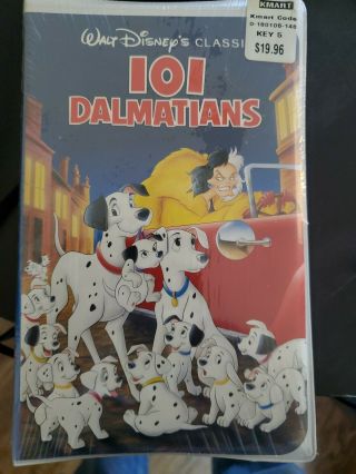 101 Dalmatians Black Diamond Disney Classic Vhs 1992 Packing