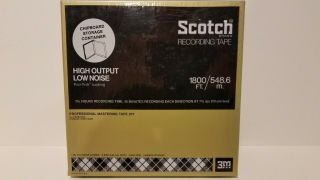 Reel To Reel 3m Scotch Professional Mastering Recording Tape 207 1800