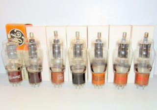 Set Of 7 Type 807 Amplifier Tubes.  All Tv - 7/u Test Strong.