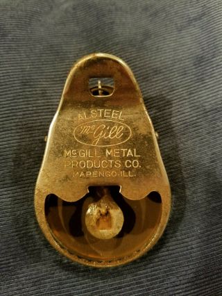 Vintage Mouse Trap Alsteel Mcgill Metal Products,  Marengo Il,  2.  75 ",