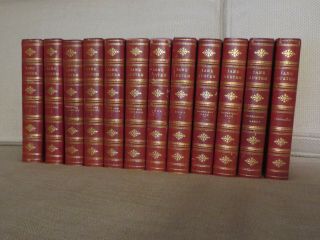 12 Volumes 1906 Chawton Edition The Novels & Letters Of Jane Austen Red Leather