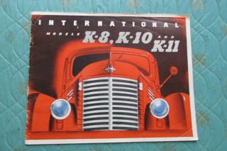0904x Circa 1941 International Harvester Truck Models K - 8 K - 10 K - 11 Brochure
