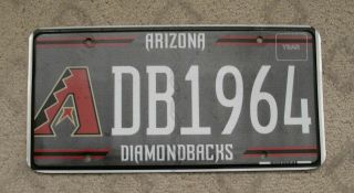 A60 - Arizona Diamondbacks Dbacks License Plate