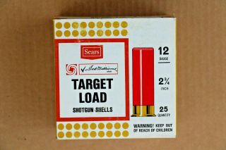 Sears Ted Williams Target Load 12 Gauge Empty Shotgun Shell Box