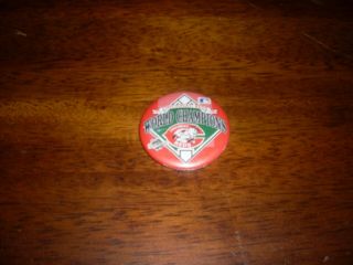 1990 Cincinnati Reds World Champions Button: Measures 2.  5 By 2.  5