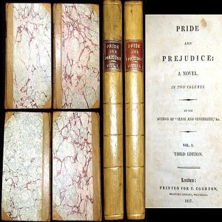 1817 Pride And Prejudice Jane Austen 3rd Edition 2vl Set Romance Love Classic $$