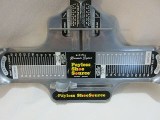 VTG brannock payless shoe source store display shoe sizer measure device adult 3