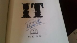 Stephen King It 1986 Viking Press Signed 3
