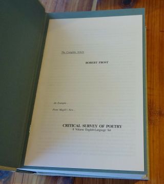 FROST,  ROBERT Complete Poems of Robert Frost 1949 1st Edition SIGNED 3