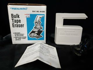Bulk Tape Eraser By Realistic Cat.  No.  44 - 232 - Euc