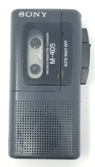 Sony M - 405 Handheld Micro - Cassette Corder Voice Recorder Dictaphone