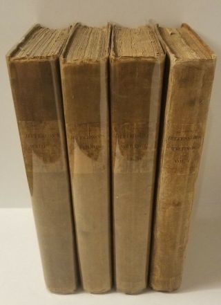 Thomas Jefferson Memoir And Correspondence,  1830 2nd Edition In 4 Volumes