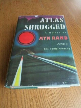 Ayn Rand Atlas Shrugged 1st/1st Print Dj Price $6.  95 Book Excl Cond