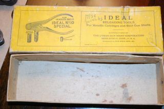 Reloading Tool,  Vintage - Box Only - Ideal No.  10 Special, .  30 - 06 - Lyman Corp