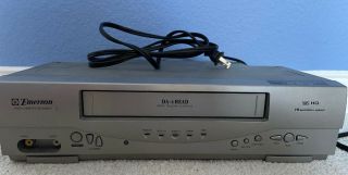 Emerson Ewv404 Hi - Fi Vcr 4 Head Video Cassette Recorder Vhs Player