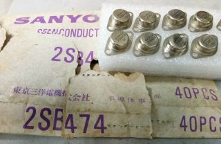 (8) 2sb474 Sanyo Pnp Ge Power Transistor Vintage Radio Amplifier Audio Part