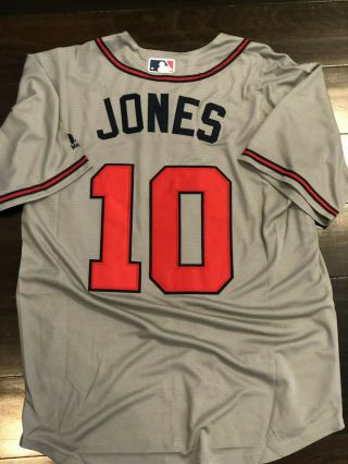 Nwt Chipper Jones 10 Atlanta Braves Baseball Jersey