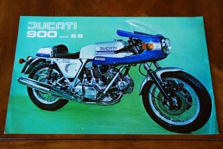 Ducati 900 Ss Desmo Leaflet Prospekt,  1978