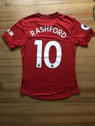 Marcus Rashford Manchester United Home Kit 19/20 Red Premier League Size Small 2