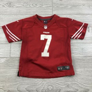 Colin Kaepernick Nfl San Francisco 49ers Red Jersey Youth Size Medium Shirt K133