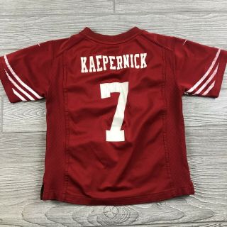 Colin Kaepernick NFL San Francisco 49ers Red Jersey Youth size medium shirt K133 3