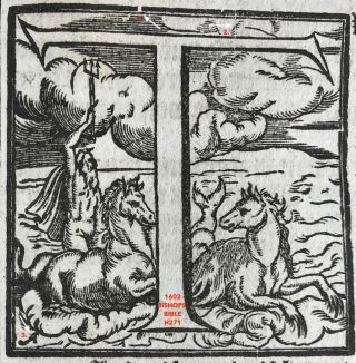 1613 King James Bible Leaf - The Hippocampus Myth 1 - Matthew 1 - Herbert 322
