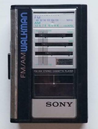 Sony Walkman Graphic Equalizer Wm F43 Portable - Fm Am Radio And Cassette Player