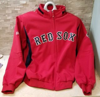 Boston Red Sox Majestic Therma Base Jacket Mens Large Red