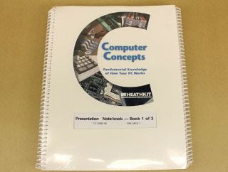 Heathkit Cc - 1000 - 45 Computer Concepts Presentation Notebook 1 & 2 Nos In Wrap