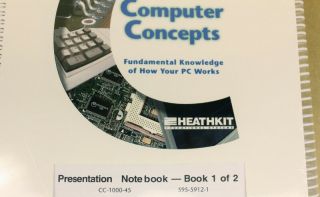 Heathkit CC - 1000 - 45 COMPUTER CONCEPTS PRESENTATION Notebook 1 & 2 NOS In Wrap 2