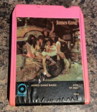 Vintage 1973 The James Gang Bang 8 - Track Tape Atco Tp - 7037 Pink Case