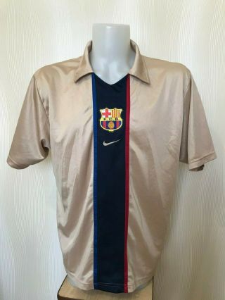 Fc Barcelona 2001/2002/2003 Away Sz Xl Nike Football Shirt Soccer Jersey Barca